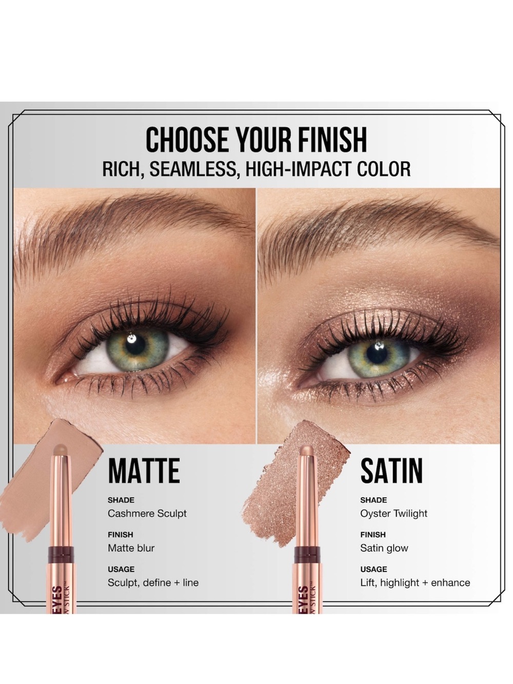 Charlotte Tilbury Exagger-Eyes Eyeshadow Stick — Desert Sculpt NEW IN BOX✨ - Picture 8 of 10